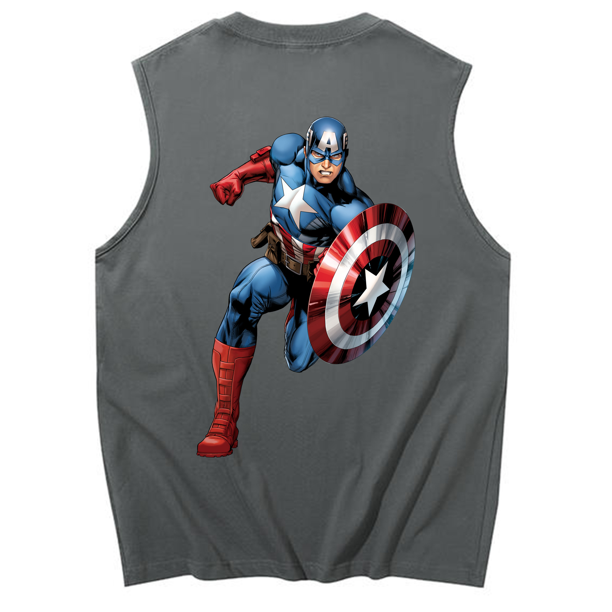 （画像用） アベンジャーズ The Avengers コットン100％タンクトップ（背面プリント）